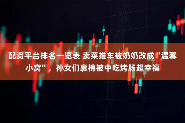 配资平台排名一览表 卖菜推车被奶奶改成“温馨小窝”，孙女们裹棉被中吃烤肠超幸福