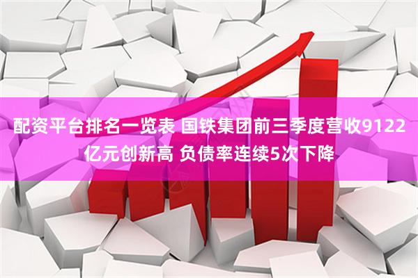 配资平台排名一览表 国铁集团前三季度营收9122亿元创新高 负债率连续5次下降
